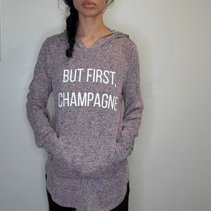 Soft hooded long sleeve shirt